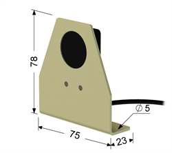 Индуктивный датчик, Sn 8 мм, PNP, замыкающий, NO, -25...+75 °C, 10...30 V DC, кабель ПВХ 3,5 мм/3x0,12/ 2 м.