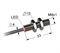 Индуктивный датчик, М8, L-33 мм, Sn 3 мм, заподлицо, PNP, замыкающий, NO, -25...+75 °C, 10...30 V DC, кабель ПВХ 4 мм/3x0,14/ 2 м.